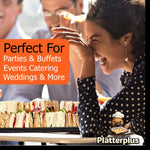 30 x Platterplus Combi Sandwich Platters with Lids (10 Large,10 Medium,10 Small)