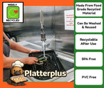 Platterplus 30-piece party platter set with lids, including 10 large, 10 medium, and 10 small sandwich platters for events.